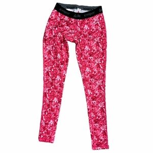 East bay XS Womens Compression tights Pink Swirl